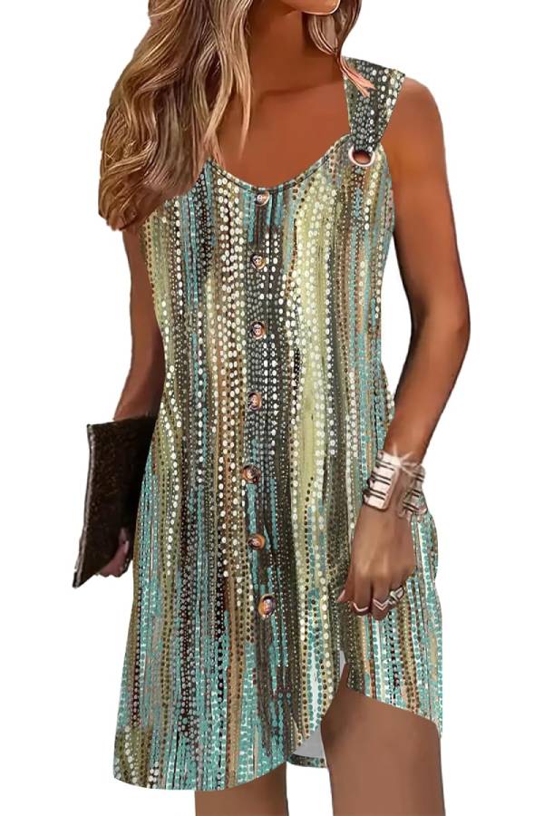 Vestido sin mangas de verano para mujer