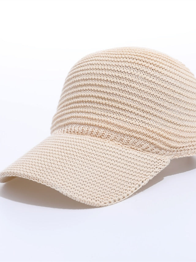 Simple Sun Hat Fishing Cap Adjustable Hip Hop Style Baseball Cap Sun Hat for Women