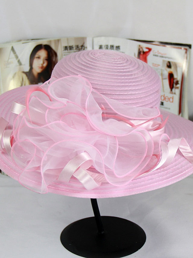 Party Hat Party Street Daily Flower Solid Colored Black White Hat Basic Blue Fall Winter Spring for Women