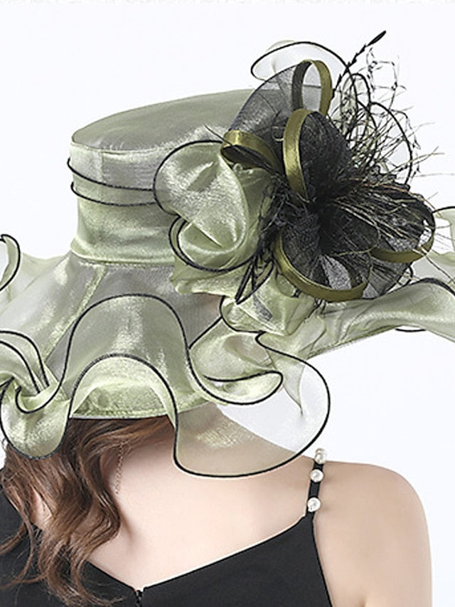 Hat Bucket Hat Sun Hat Green Black Blue Party Outdoor Dailywear Floral Floral Portable Windproof Comfort for Women