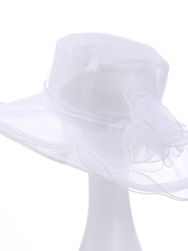 Hat Bucket Hat Sun Hat Black Blue Purple Party Outdoor Dailywear Floral Floral Portable Windproof Comfort for Women