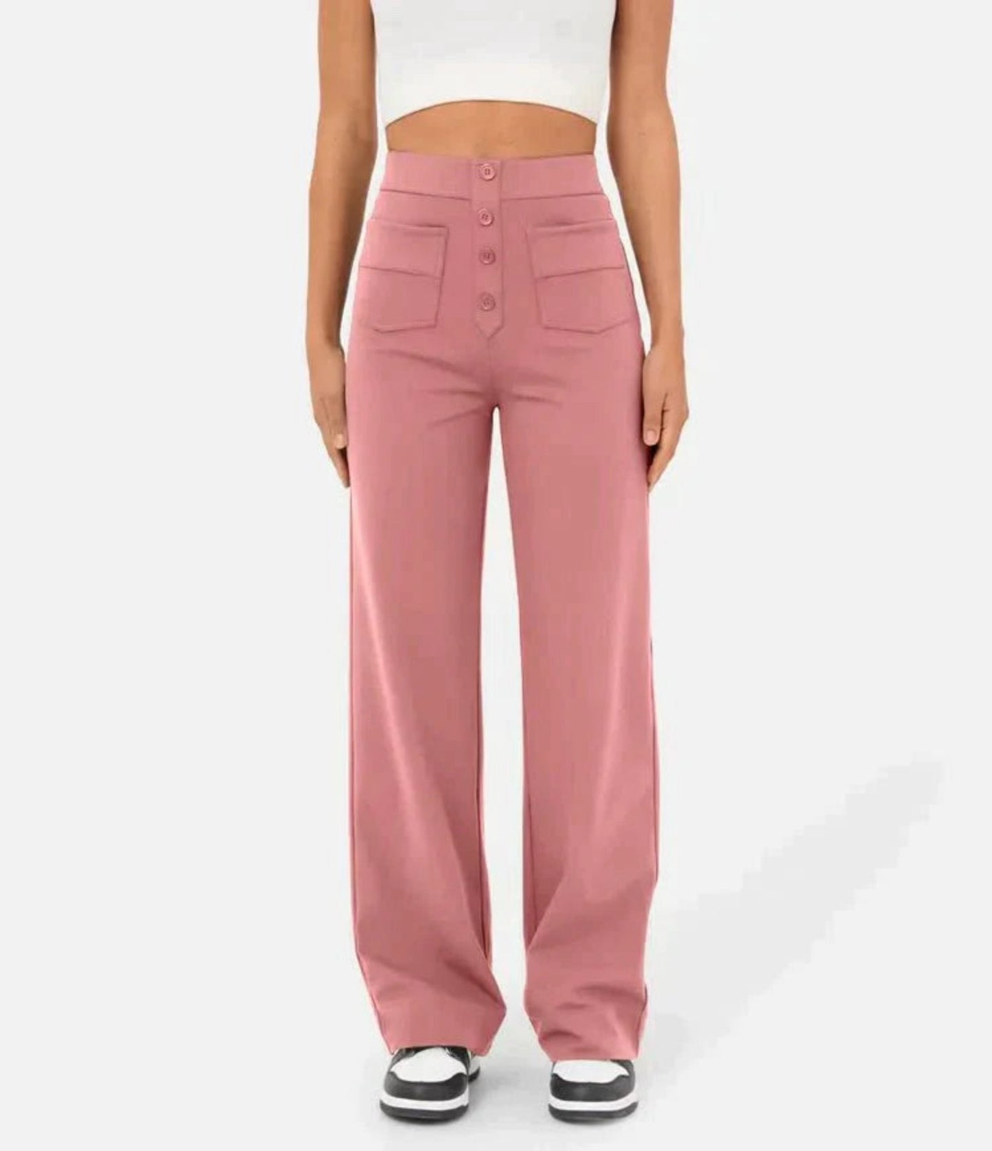 Capri - High Waist Pants - Chic/Elegant - Trendy - Great for Casual Days