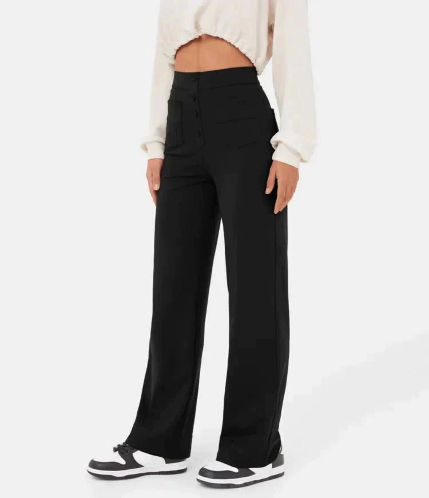 Capri - High Waist Pants - Chic/Elegant - Trendy - Great for Casual Days