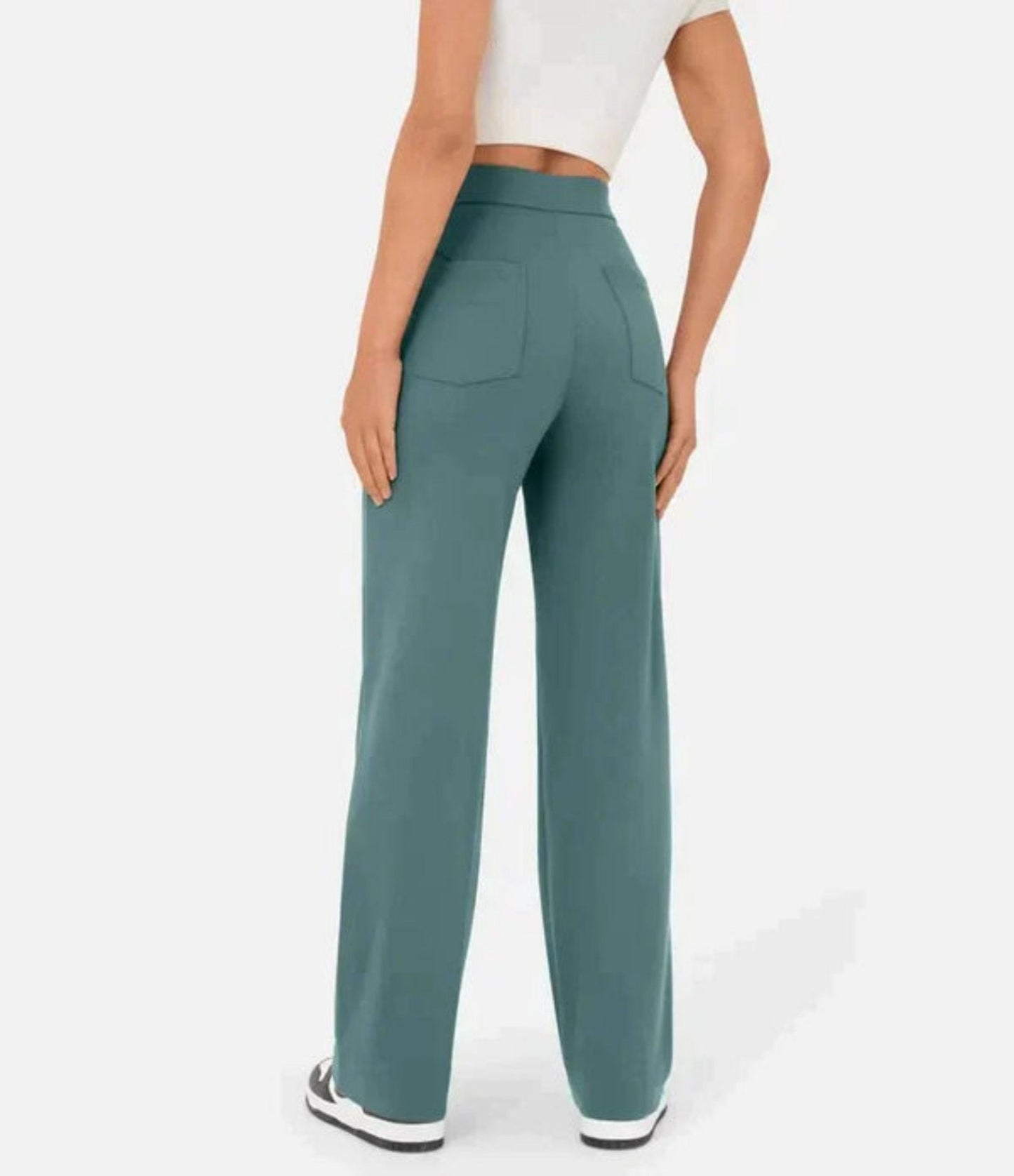 Capri - High Waist Pants - Chic/Elegant - Trendy - Great for Casual Days