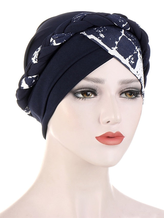 Cotton Print Muslim Turban Scarf For Women Islamic Inner Hijab Caps Arab Wrap Head Scarves Femme Musulman Turbante Mujer for Women