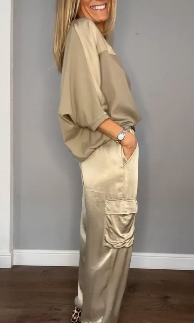 Ann - Outfit Set - Elegant - Material - For Everyday Wear