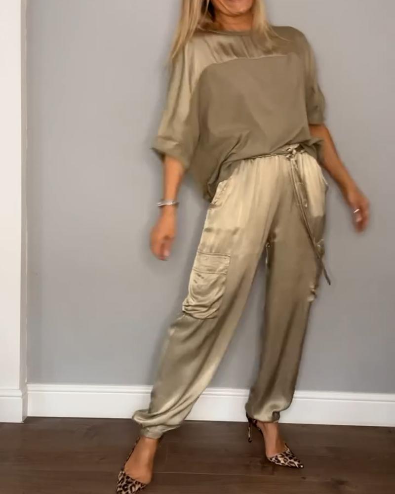 Ann - Outfit Set - Elegant - Material - For Everyday Wear