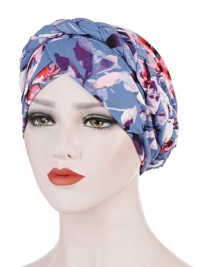 Cotton Print Muslim Turban Scarf For Women Islamic Inner Hijab Caps Arab Wrap Head Scarves Femme Musulman Turbante Mujer for Women