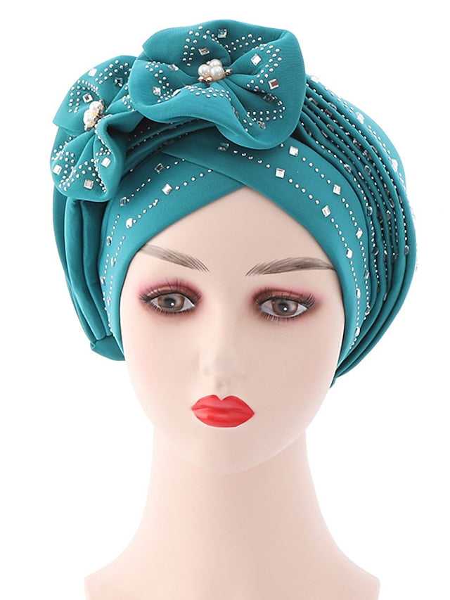 Beanie / Slouchy Party Dailywear Sports Outdoor Beaded Flower Flower Black White Hat Basic Red Fall Winter for Women