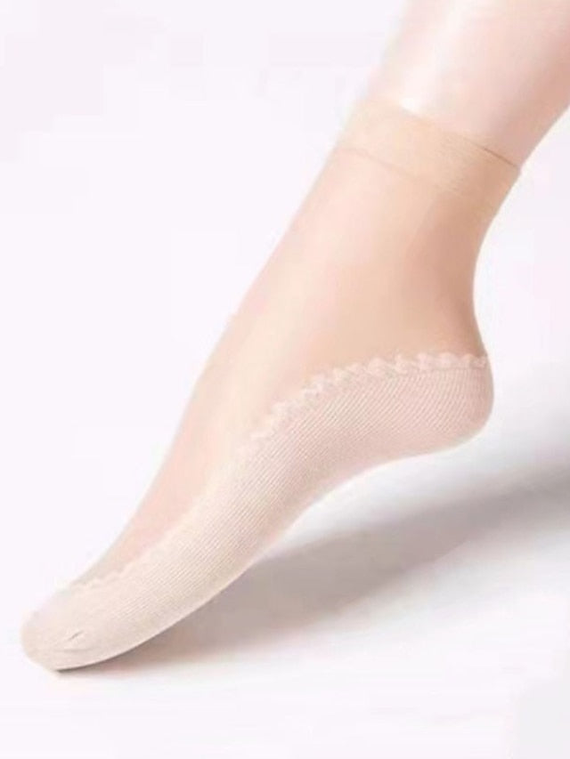 Anckle Socks Low Cut Socks Home Sports & Outdoor Holiday Polyester Sports & Outdoors Casual Sweet 10 Pairs for Women