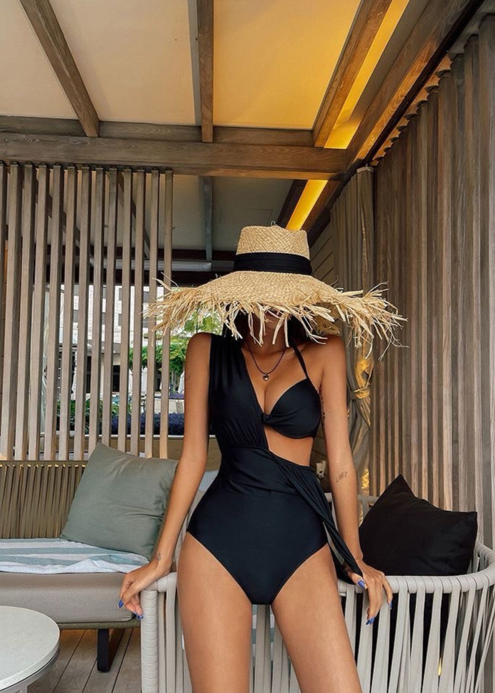 Marina Luxe - Convertible Ruched One Piece Swimsuit