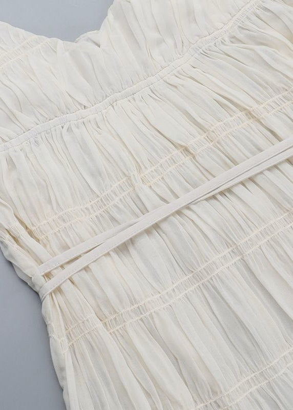 Serena - Pleated Spaghetti Strap Maxi Dress
