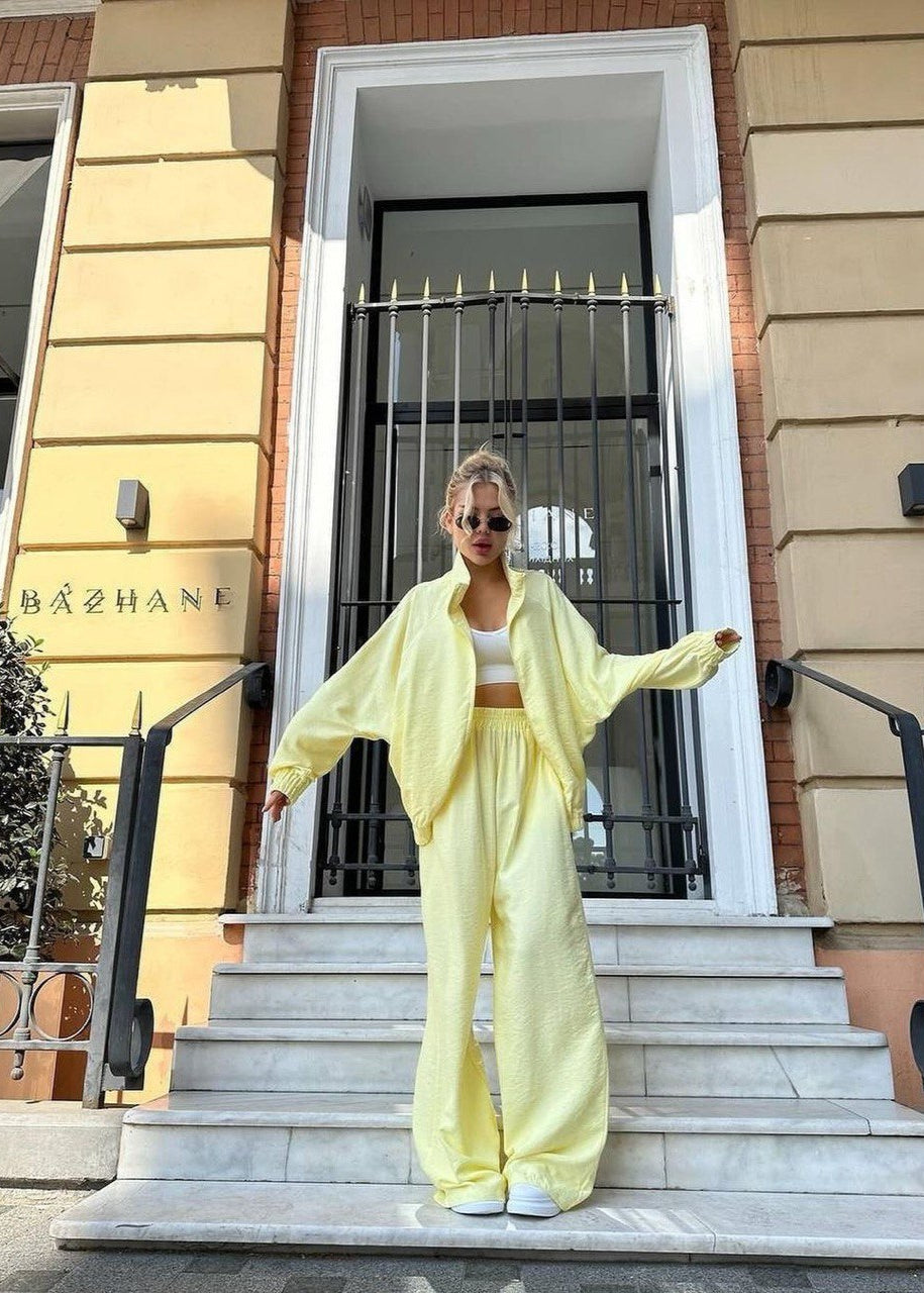 Sunbeam Flow - Relaxed Shirt & Wide-Leg Pants Set