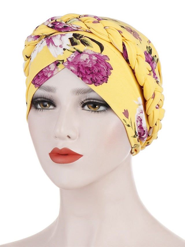 Cotton Print Muslim Turban Scarf For Women Islamic Inner Hijab Caps Arab Wrap Head Scarves Femme Musulman Turbante Mujer for Women