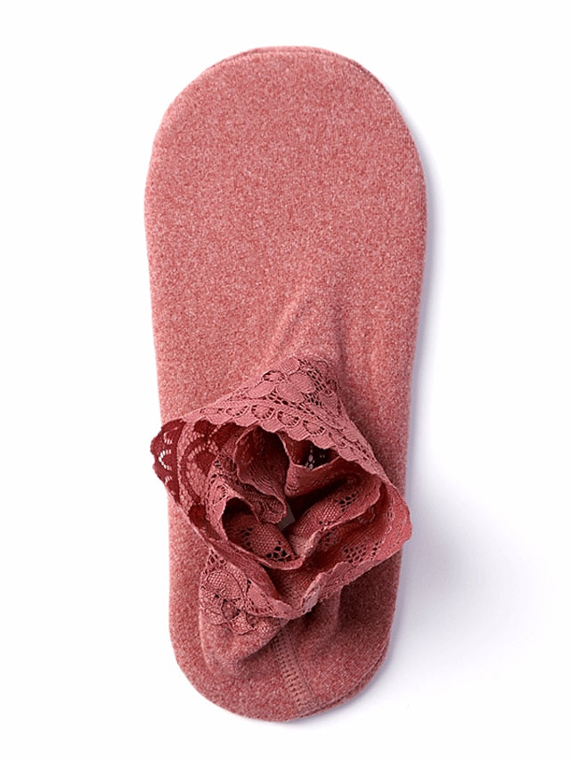 Anckle Socks Low Cut Socks Daily Solid Colored Cotton Simple Style Casual 1 Pair for Women