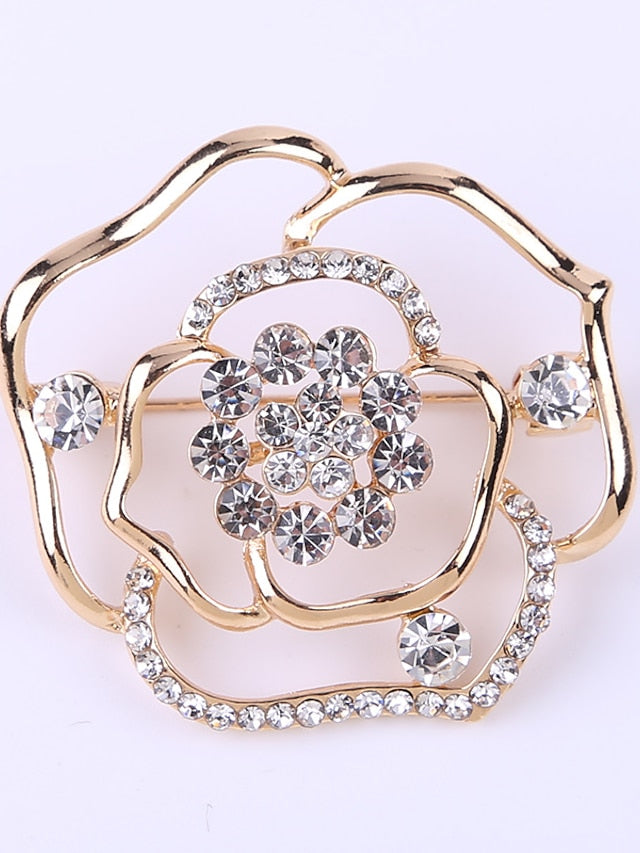 Brooches Chic & Modern Street Rose Brooch / Gold / Silver / Fall / Winter / Spring for Women