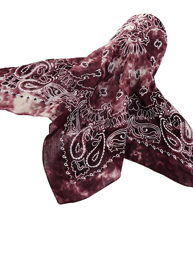 Women Bandana Scarf Cap Sunscreen Hedging Cap Printed Brim Baseball Cap Colorful Sunshade Hooded Scarf Headpiece Headscarf Baseball Hat for Women