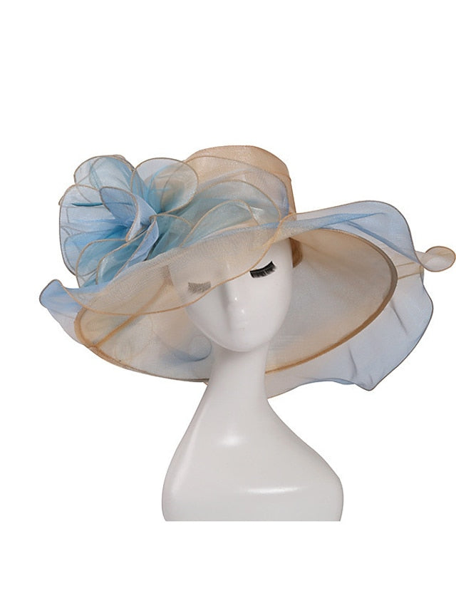 Hat Bucket Hat Sun Hat Blue Purple Pink Party Outdoor Dailywear Floral Floral Portable Windproof Comfort for Women