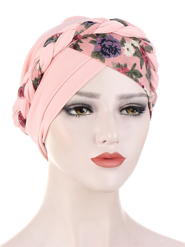 Cotton Print Muslim Turban Scarf For Women Islamic Inner Hijab Caps Arab Wrap Head Scarves Femme Musulman Turbante Mujer for Women