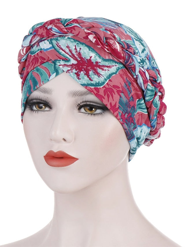 Cotton Print Muslim Turban Scarf For Women Islamic Inner Hijab Caps Arab Wrap Head Scarves Femme Musulman Turbante Mujer for Women