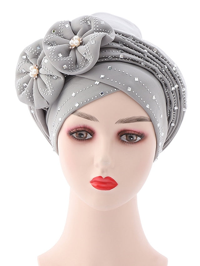 Beanie / Slouchy Party Dailywear Sports Outdoor Beaded Flower Flower Black White Hat Basic Red Fall Winter for Women