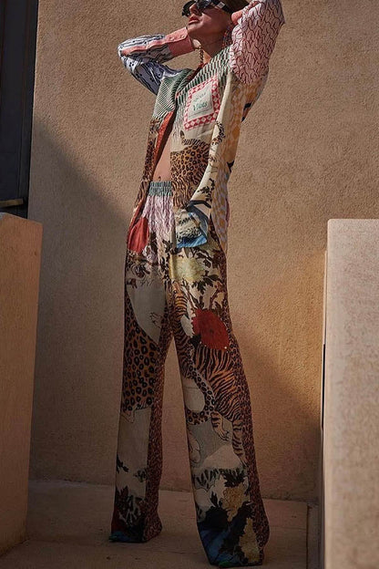 Leopard Print Casual Set