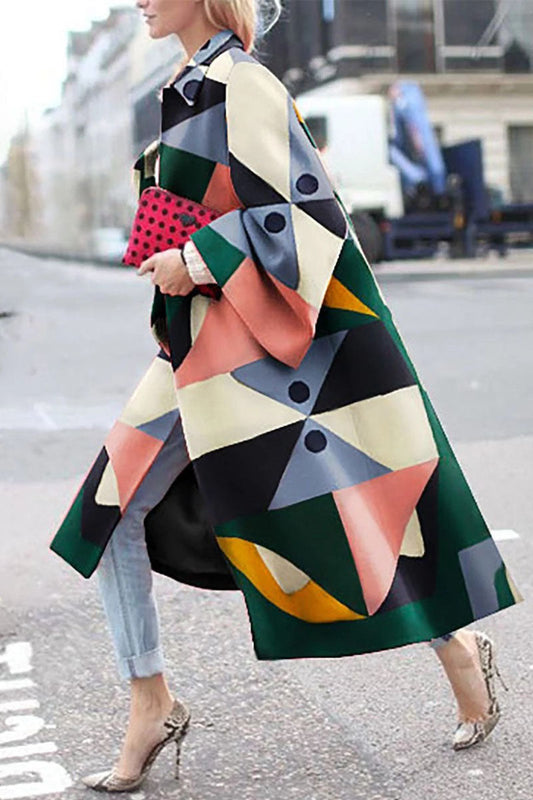 Prendas de abrigo con cuello vuelto, estampado de camuflaje urbano y patchwork (12 colores)