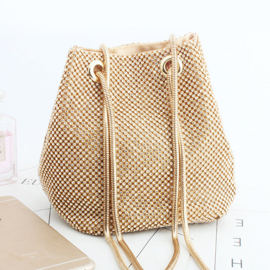 Bolsos tipo cubo con diamantes de imitación de moda (3 colores)