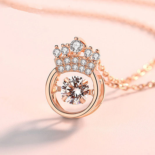 Collares redondos con corona brillante para reina