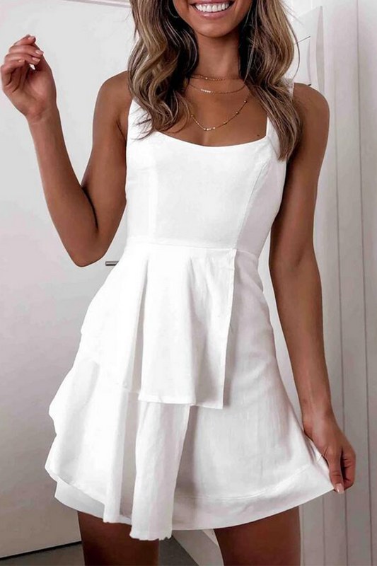 Vestidos casuales con falda de pastel y vendaje liso