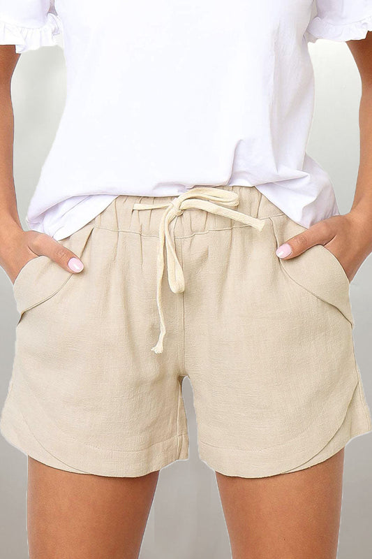 Pantalones casuales lisos con bolsillos, sueltos, de cintura alta y rectos (7 colores)