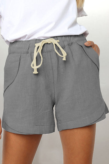 Pantalones casuales lisos con bolsillos, sueltos, de cintura alta y rectos (7 colores)