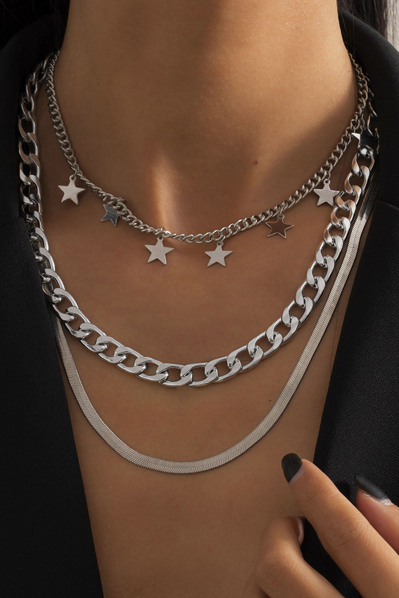 Collares de patchwork lisos de moda y simplicidad