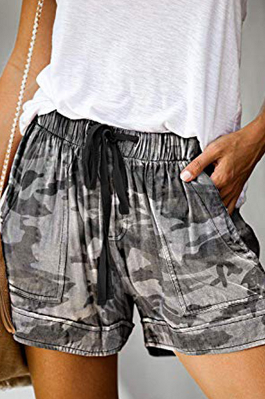 Pantalones rectos de cintura media con estampado casual y estampado completo (3 colores)