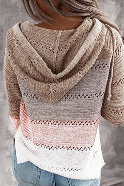 Sudadera con capucha y cuello con cremallera en color urbano (10 colores)