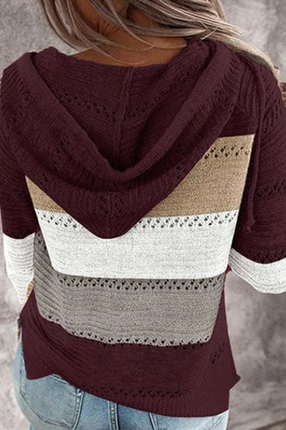 Sudadera con capucha y cuello con cremallera en color urbano (10 colores)