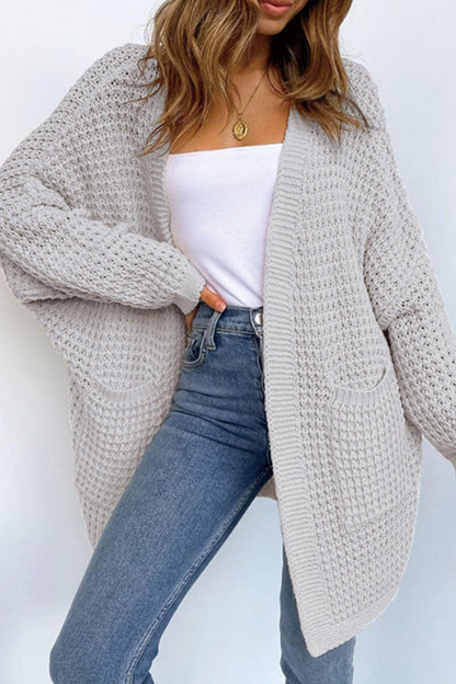 Suéteres casuales de moda con parches sólidos (7 colores)