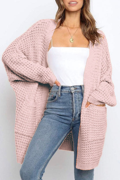 Suéteres casuales de moda con parches sólidos (7 colores)