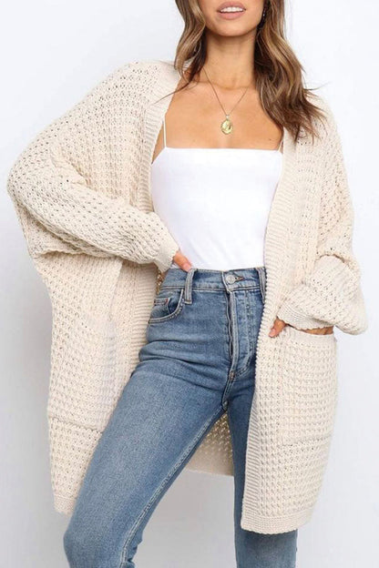 Suéteres casuales de moda con parches sólidos (7 colores)