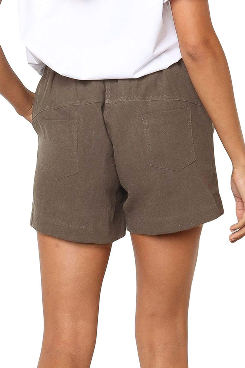 Pantalones casuales lisos con bolsillos, sueltos, de cintura alta y rectos (7 colores)