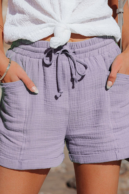 Pantalones casuales lisos, sueltos, de cintura alta y pierna ancha (5 colores)