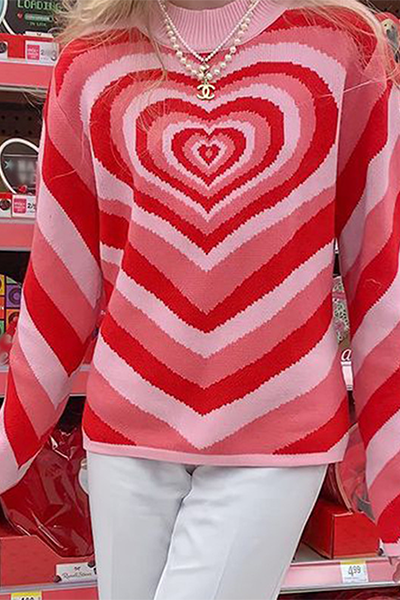 Suéter informal de cuello alto con estampado de patchwork y contraste (4 colores)