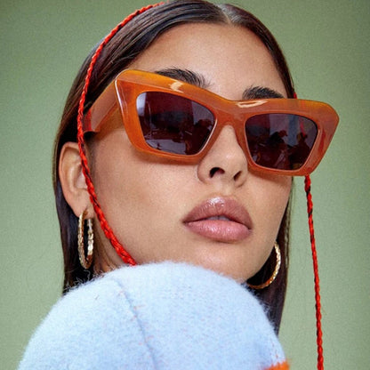 Gafas de sol de moda con diseño de patchwork sólido (4 colores)
