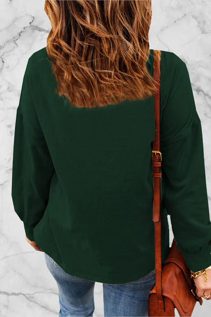 Sudadera con cuello de bufanda antigua de color sólido (5 colores)