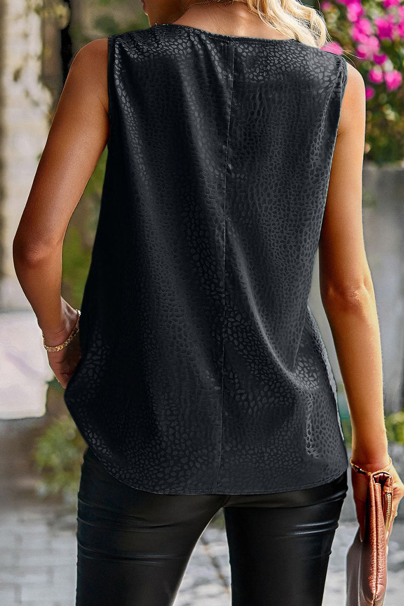 Tops casuales con cuello de bufanda y parches lisos y dulces (4 colores)