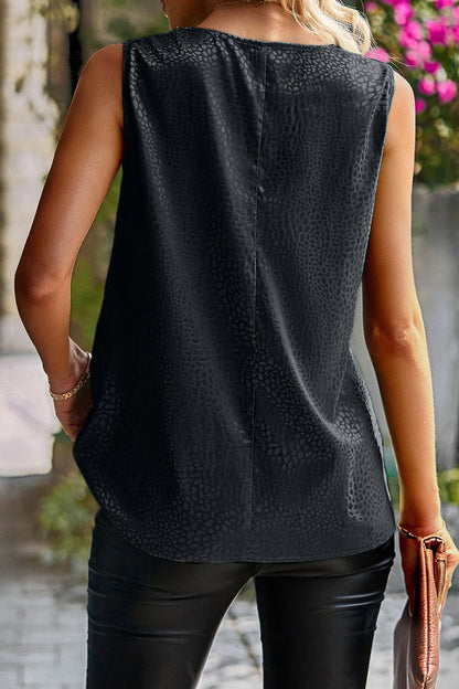 Tops casuales con cuello de bufanda y parches lisos y dulces (4 colores)