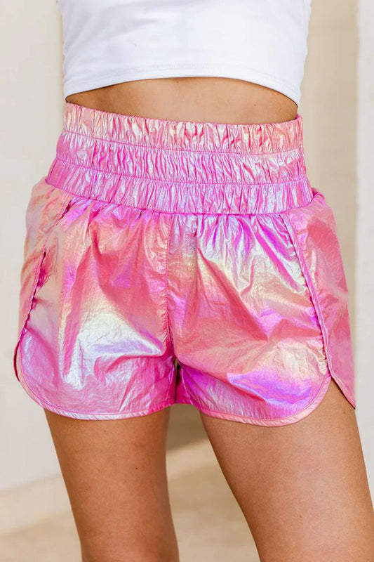 Pantalones rectos sueltos con parches de cambio gradual informal