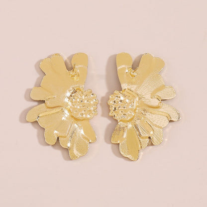 Pendientes casuales de patchwork geométrico