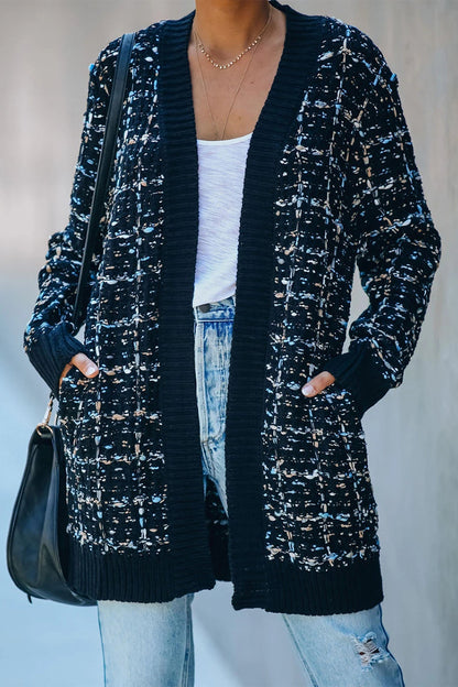 Prendas de abrigo con contraste de patchwork de moda callejera