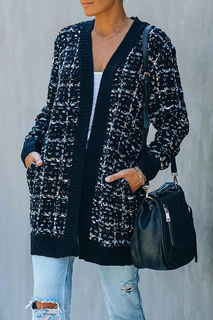 Prendas de abrigo con contraste de patchwork de moda callejera